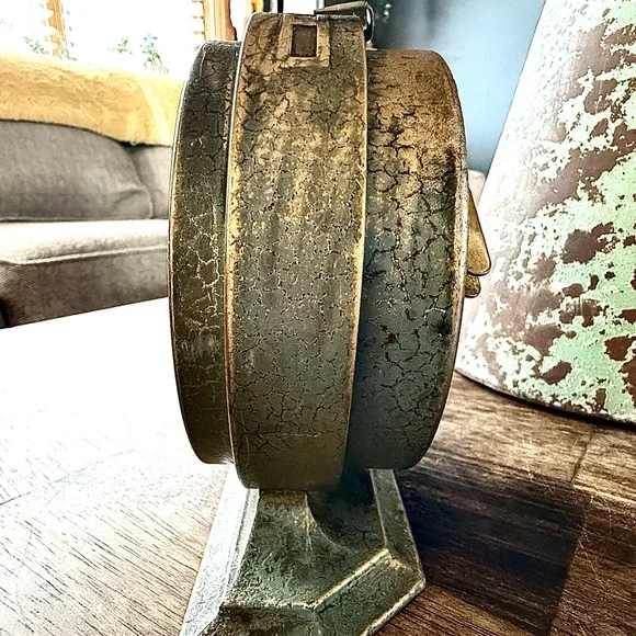 RARE, vintage, Westclox Big Ben Style 2 Blue Crackle Non Luminous Alarm Clock - Picture 5 of 7